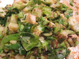 Sauteed Shredded Brussel Sprouts